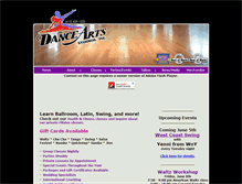 Tablet Screenshot of danceartsstudios.com
